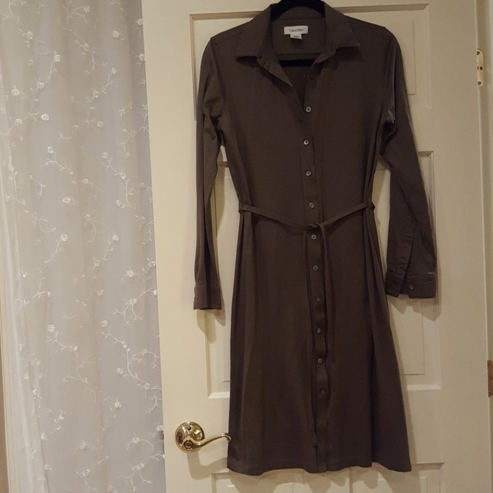 Calvin Klein hunter green Dress